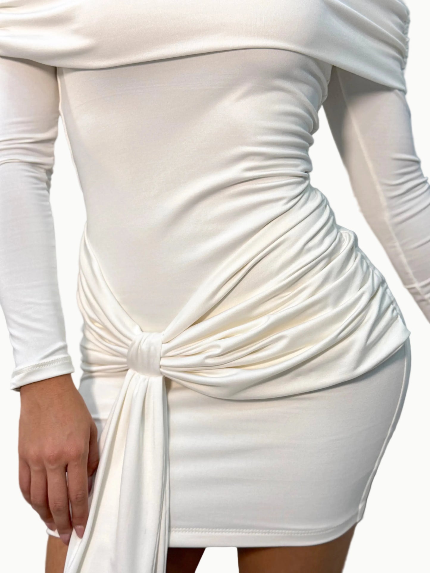 Vestido corto MangaL anudado