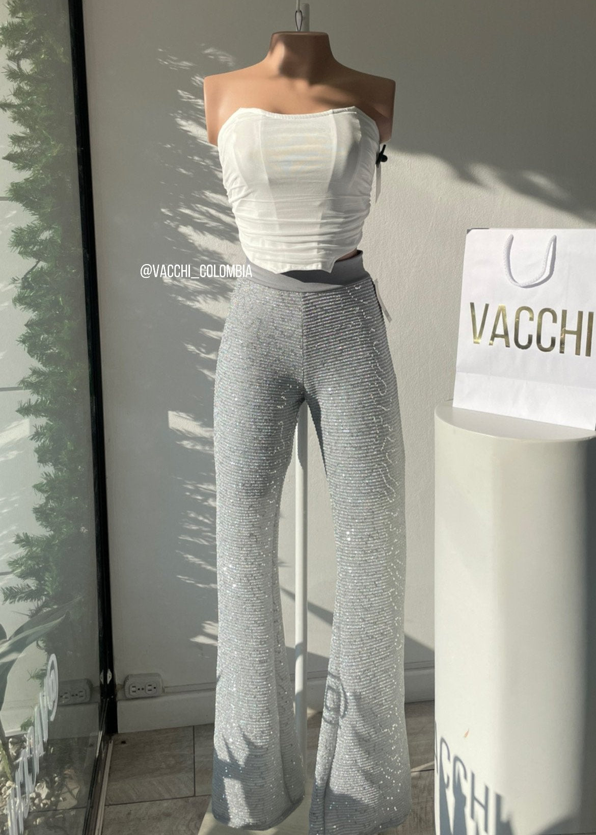 Pantalón Ancho Lentejuelas