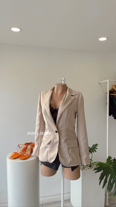 Blazer Largo Botón