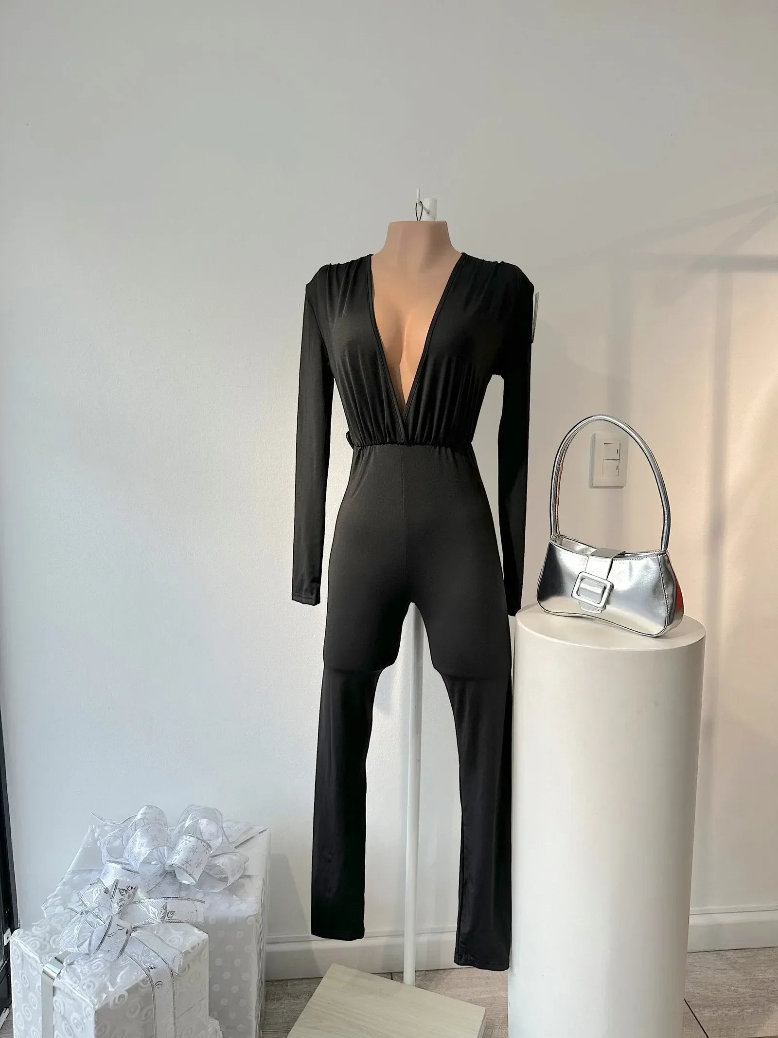 Enterizo MangL Ceñido Cuell profundo - Vacchi