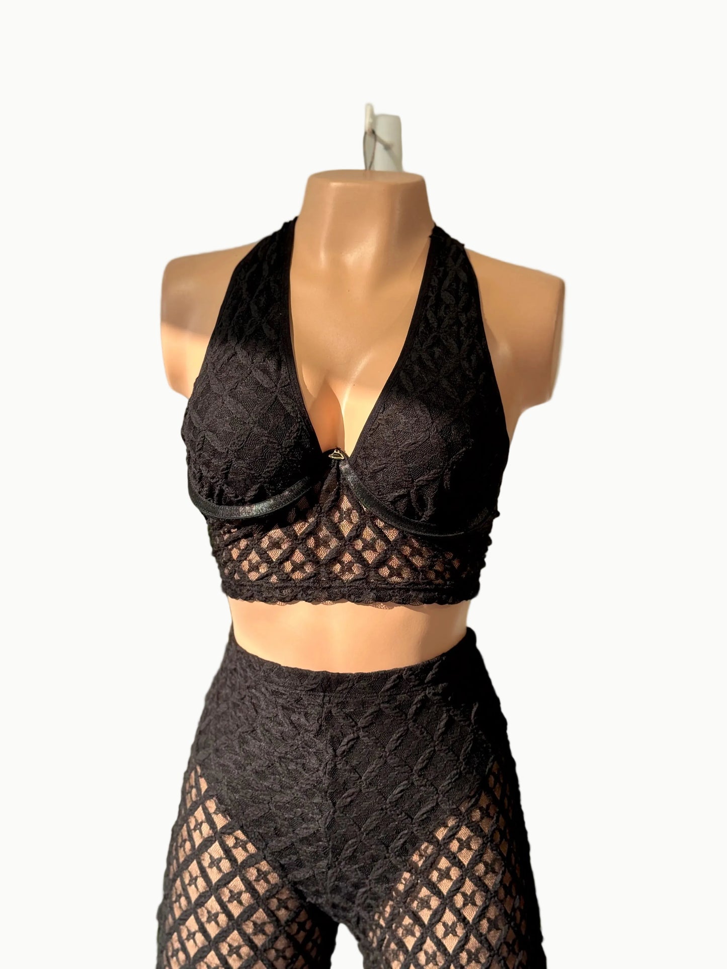 Set Pantalon playero encaje