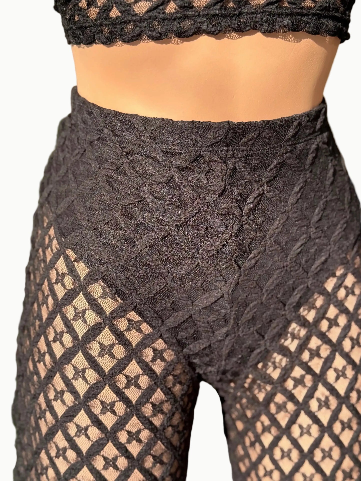 Set Pantalon playero encaje