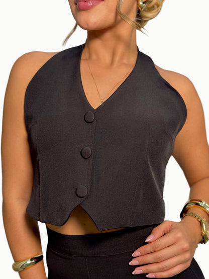 SET PANTALON CHALECO HEBILLA