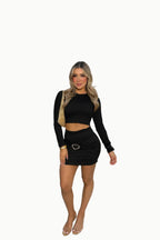 set corto hebilla manga L