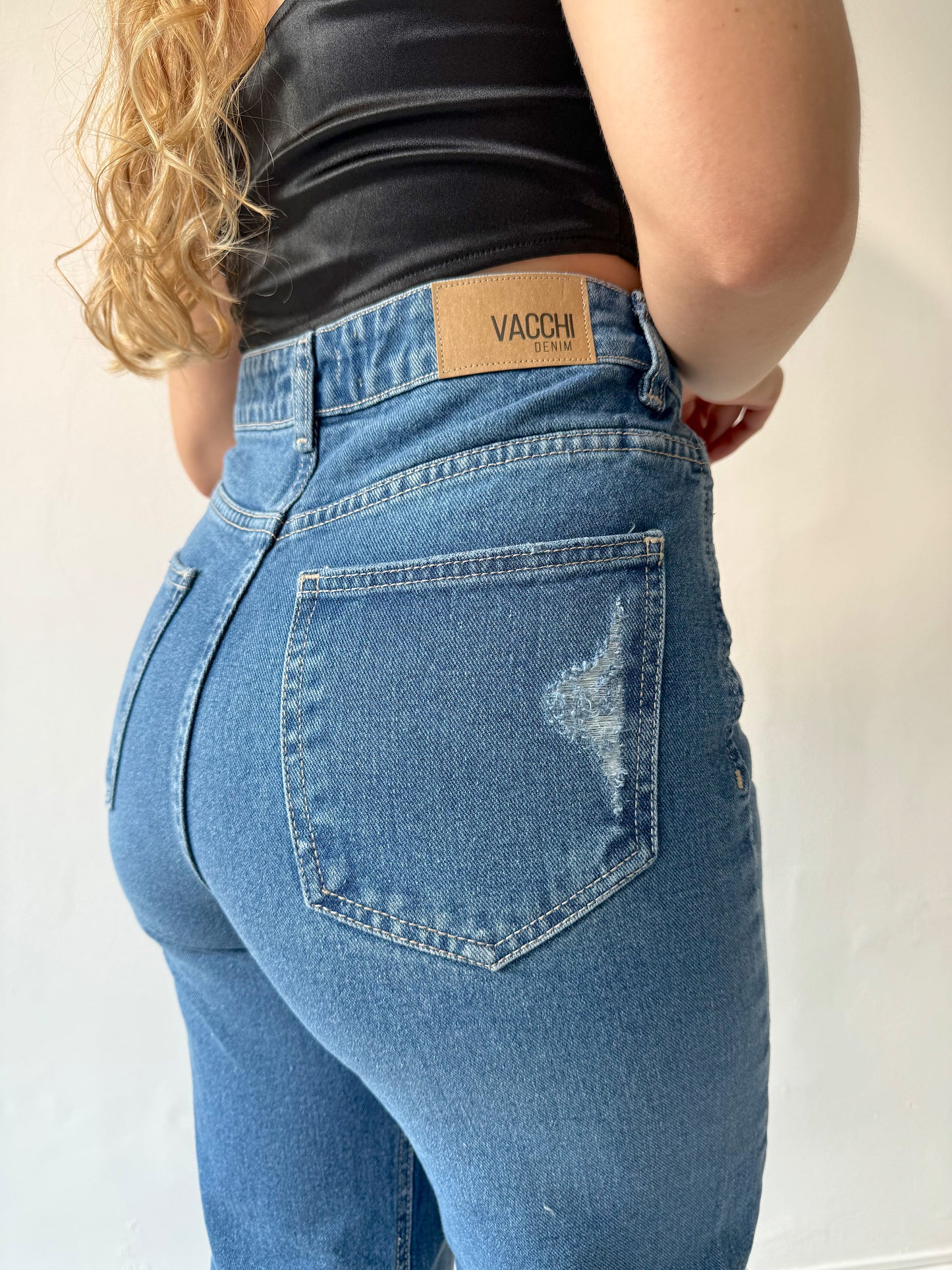 Wide Leg Rotos Oscur