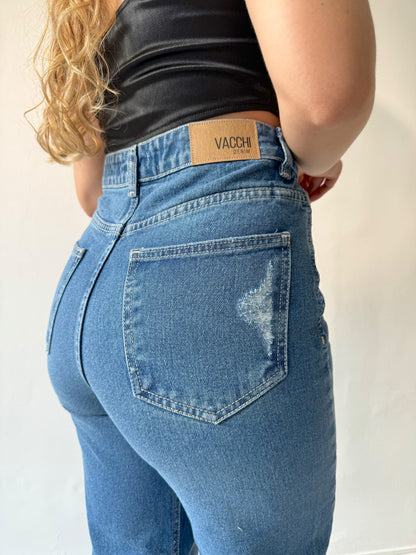 Wide Leg Rotos Oscur