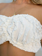 Set top falda textura detalle