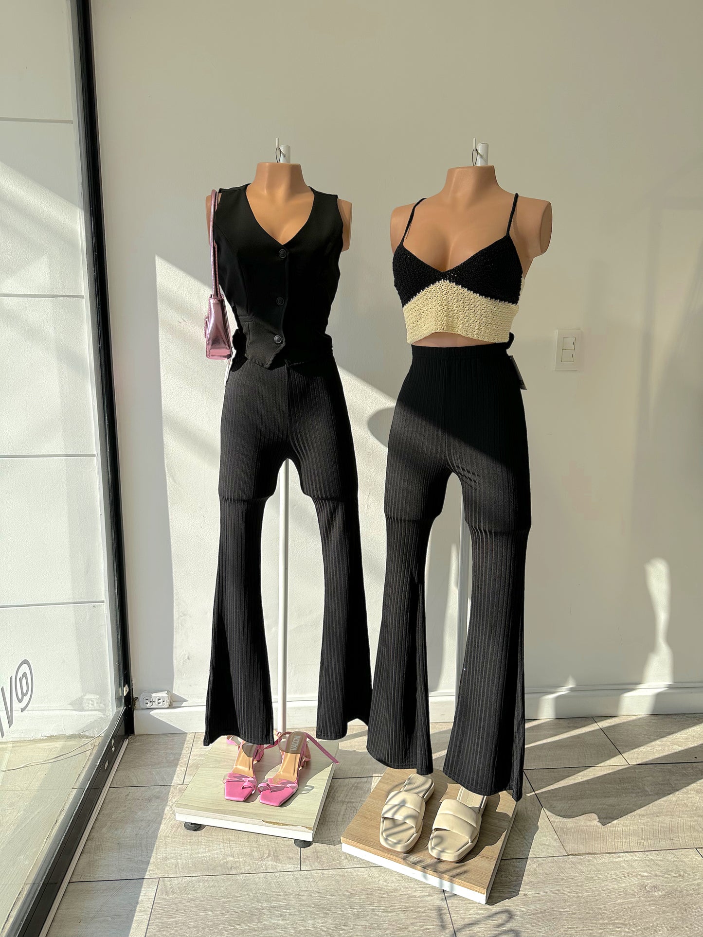 Pantalón Rib Bota Ancha