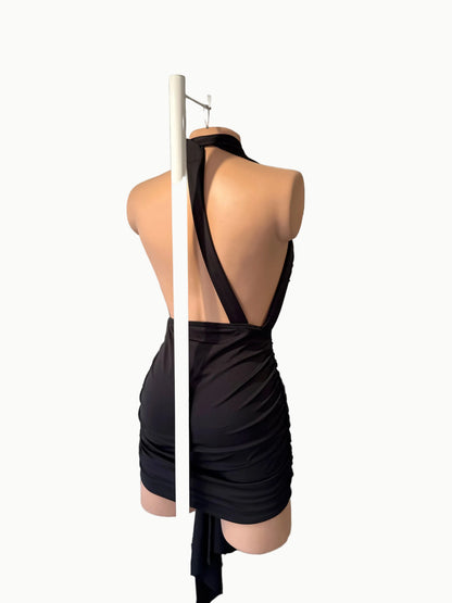 Vestido corto hebilla tira