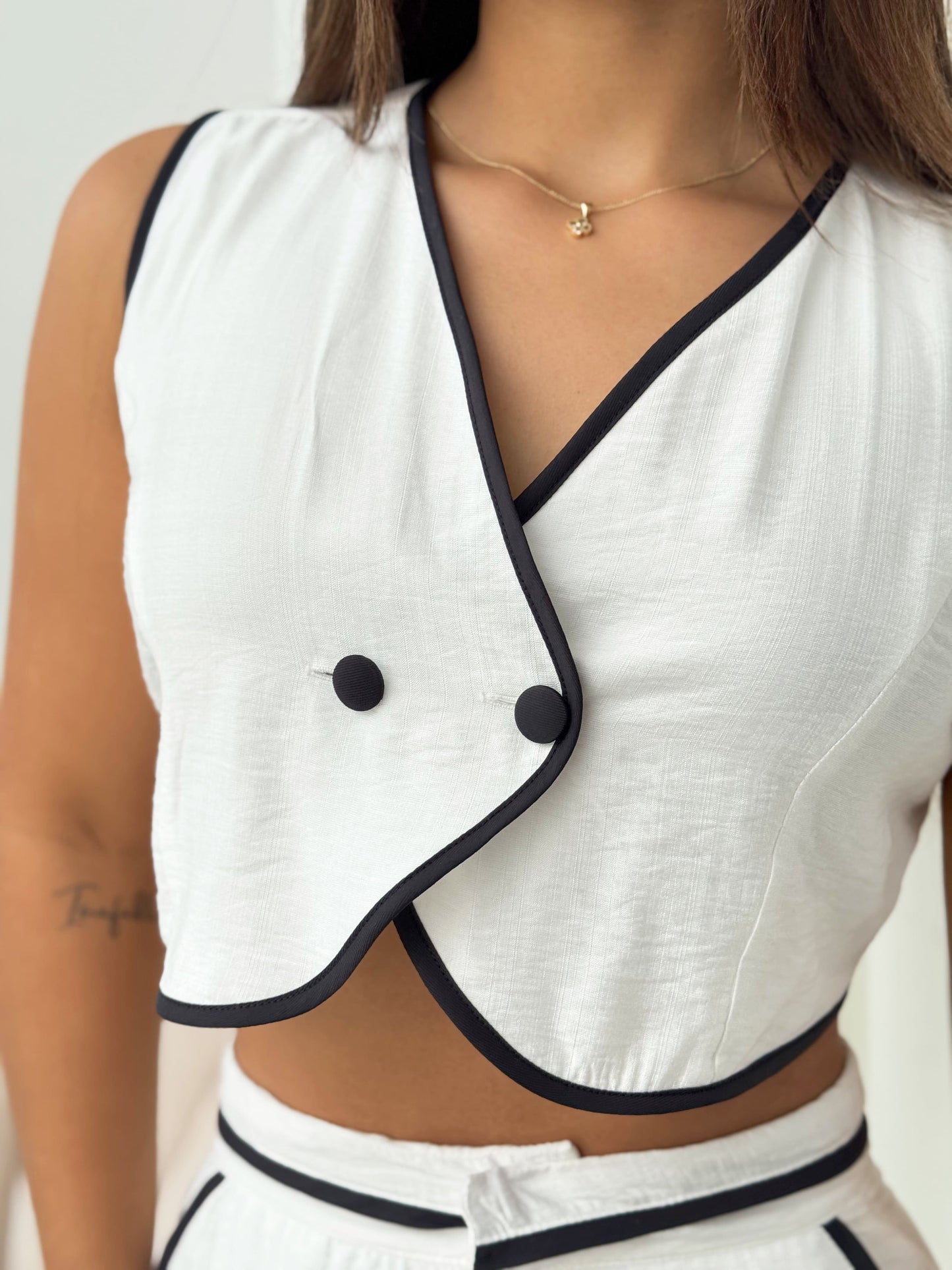 Set blanco Borde