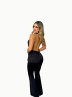 Enterizo largo cuello drap