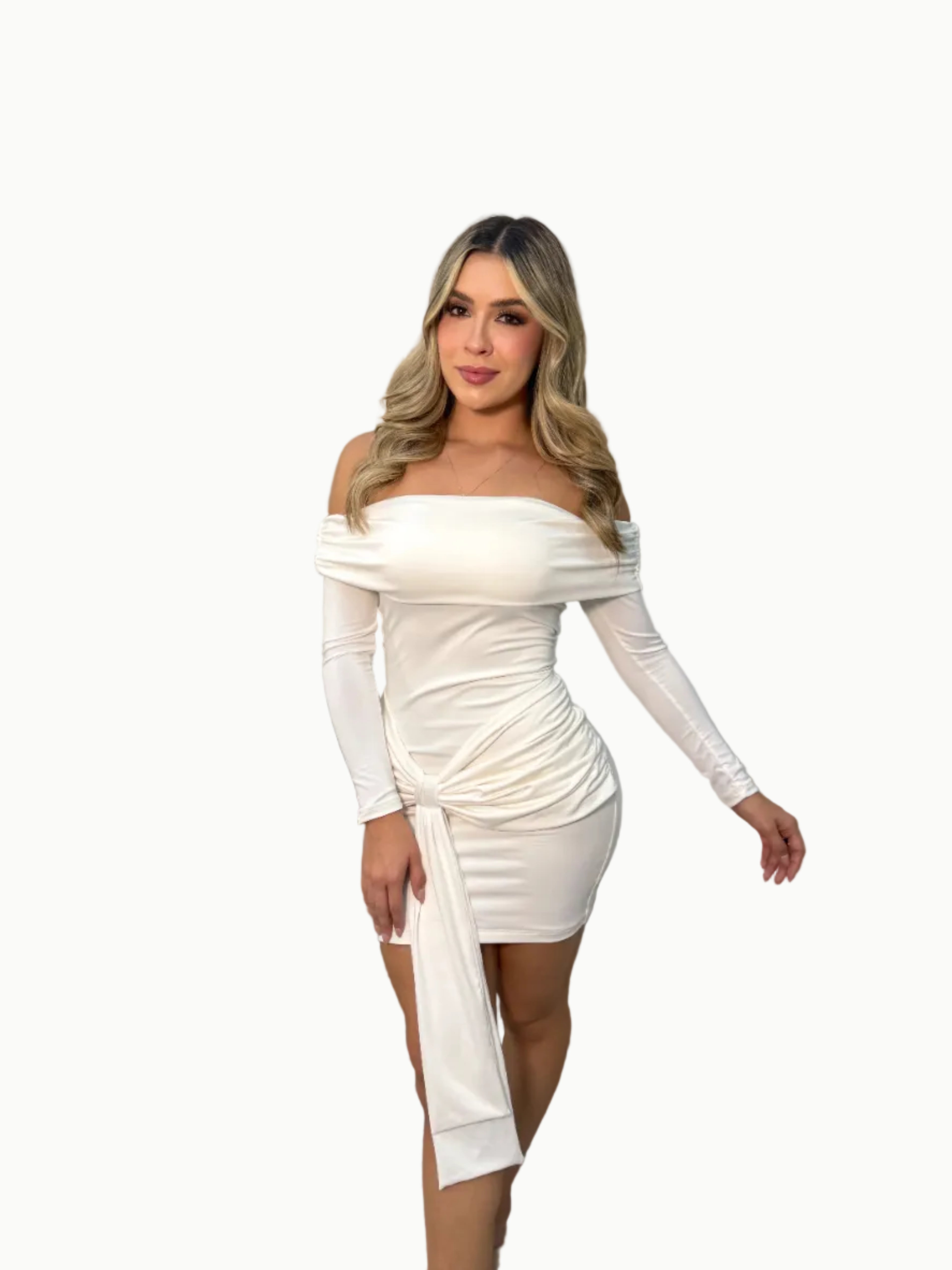 Vestido corto MangaL anudado