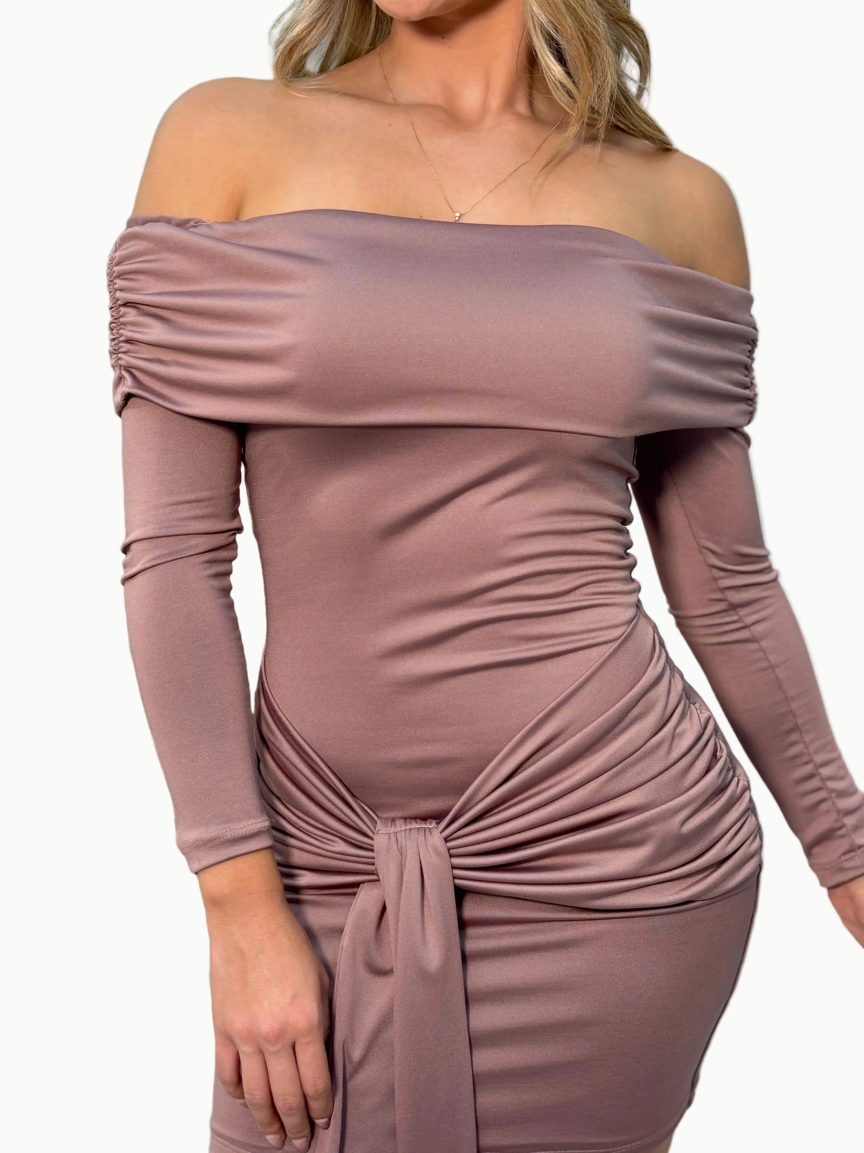 Vestido corto MangaL anudado