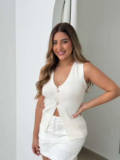 Chaleco Tejido Largo