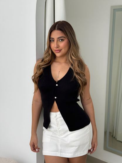 Chaleco Tejido Largo