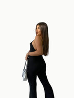 Enterizo Cuello Abert Detalle Brillo - Vacchi