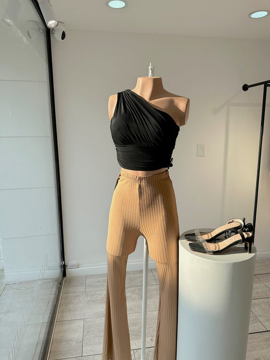 Pantalón Rib Bota Ancha