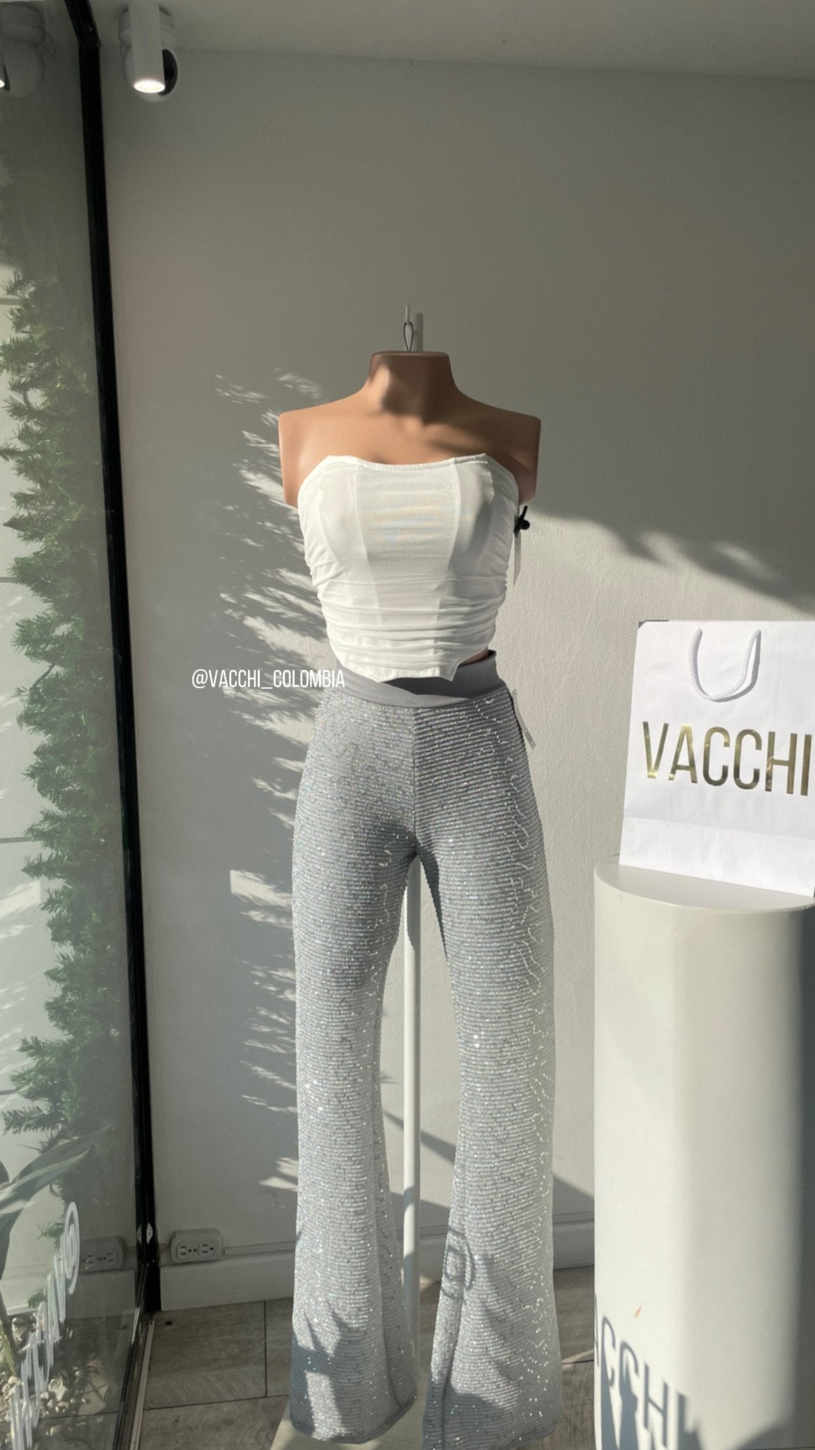 Pantalón Ancho Lentejuelas