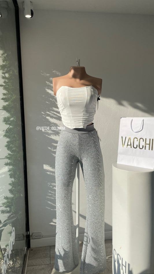 Pantalón Ancho Lentejuelas