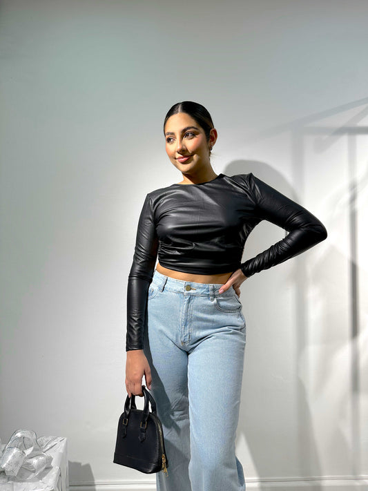 Top MangL Cuerina Espalda Abert