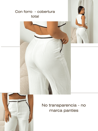 Set blanco Borde