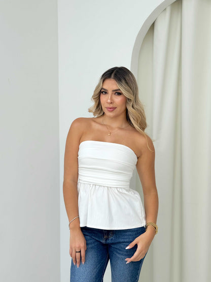 Blusa straple princesa