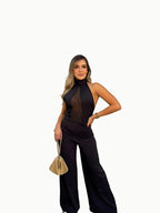 Enterizo Espalda Escote Malla - Vacchi