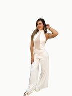 Enterizo Espalda Escote Malla - Vacchi