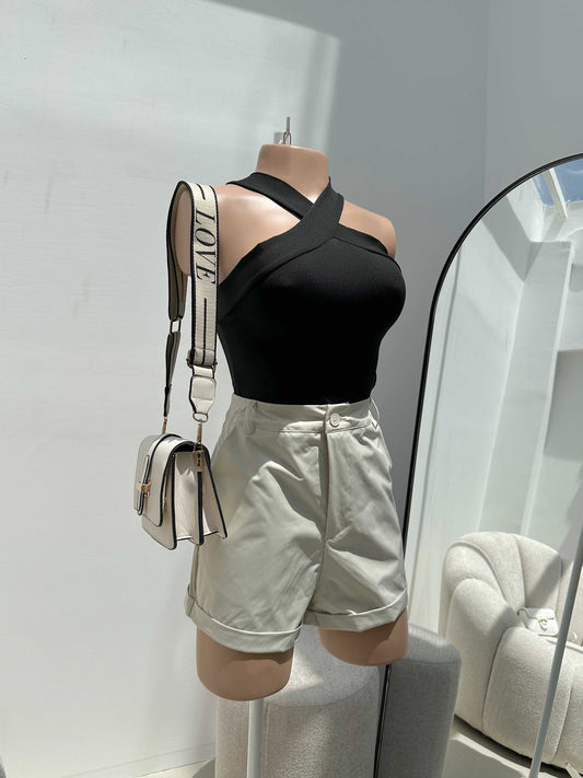 Short Sólido Tiro Alto