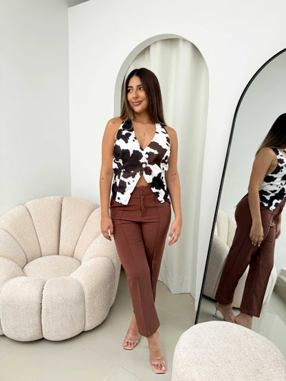Pantalon pretina botones