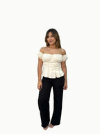 Blusa bandeja shirred - Vacchi