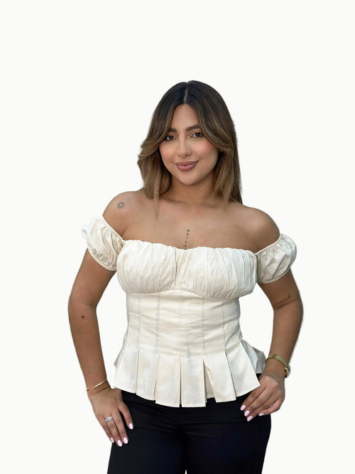 Blusa bandeja shirred - Vacchi