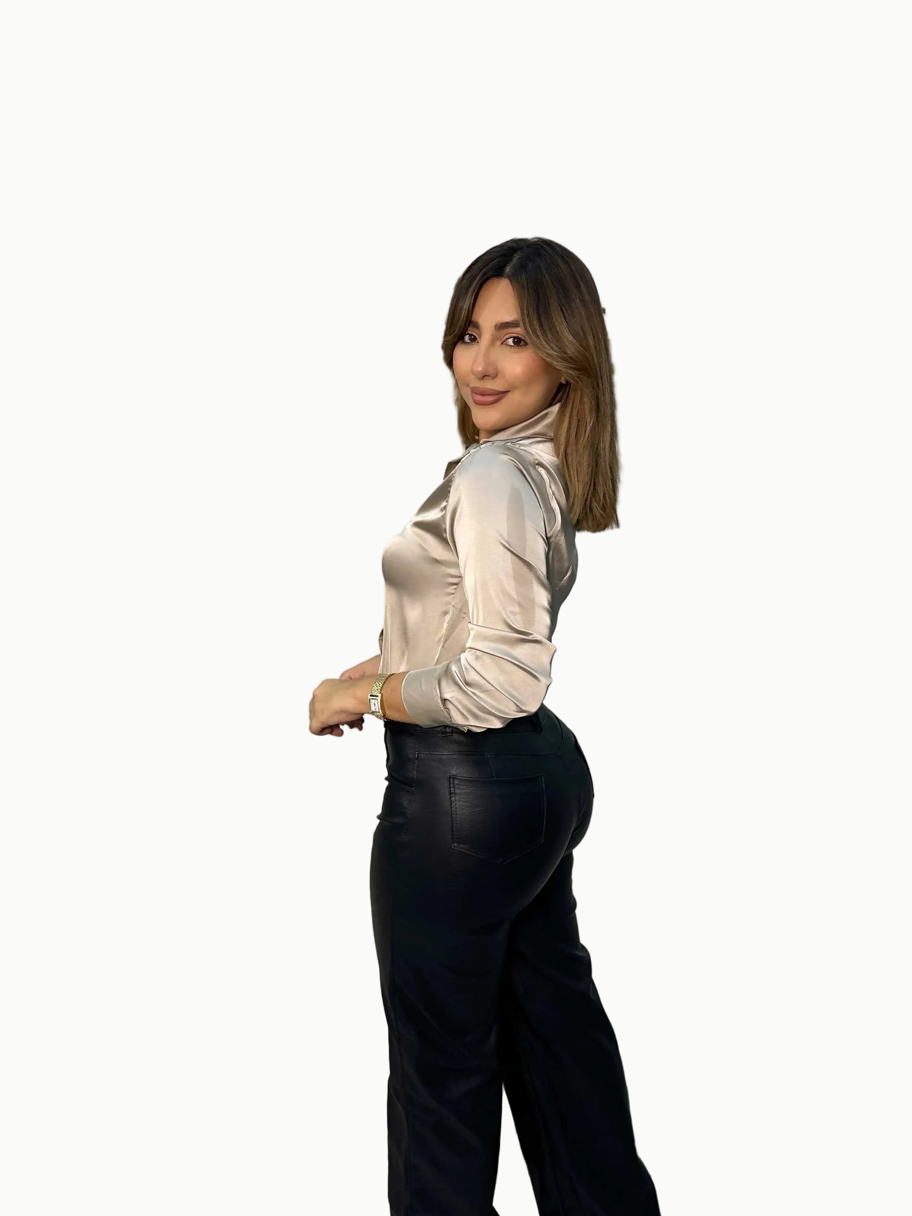 Pant ancho cuerina - Vacchi