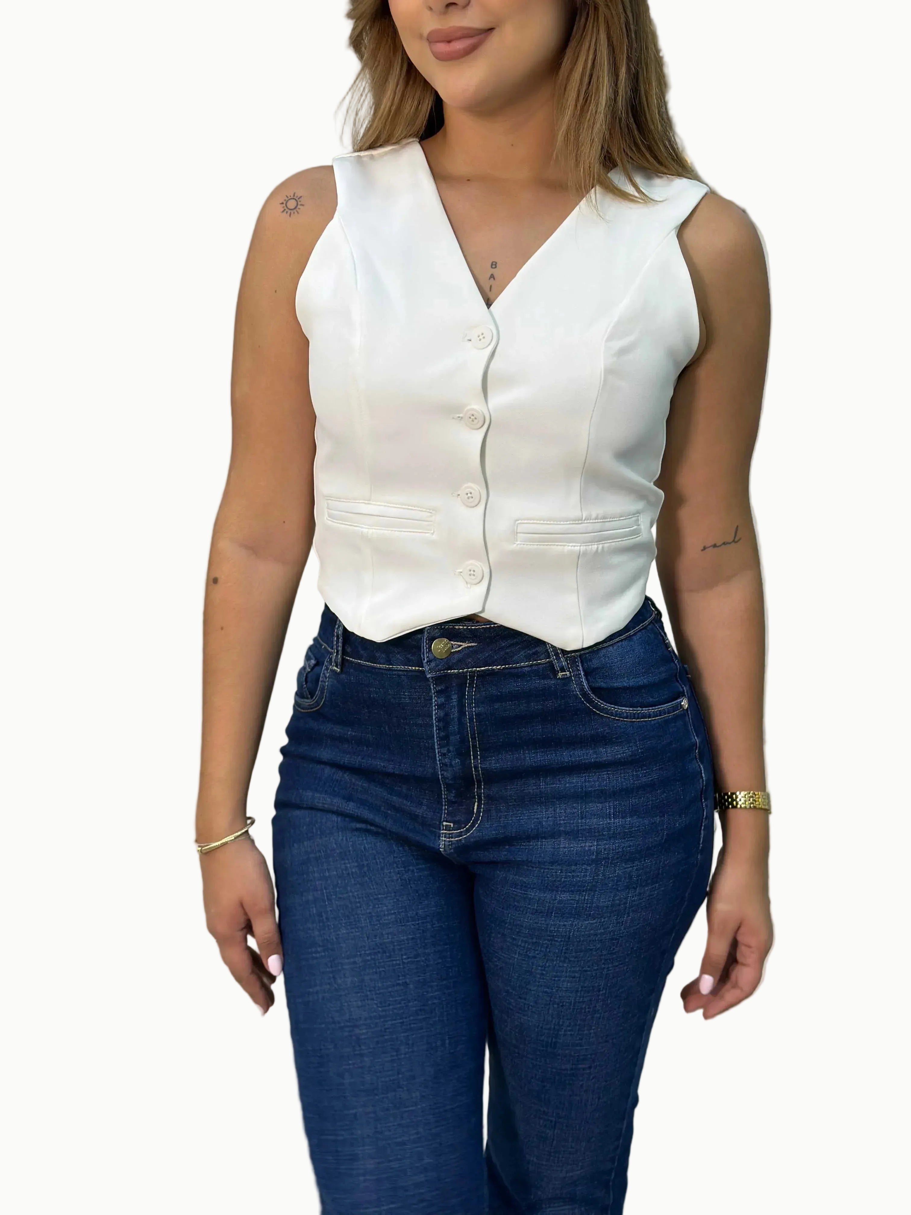 Chaleco botones sisa - Vacchi