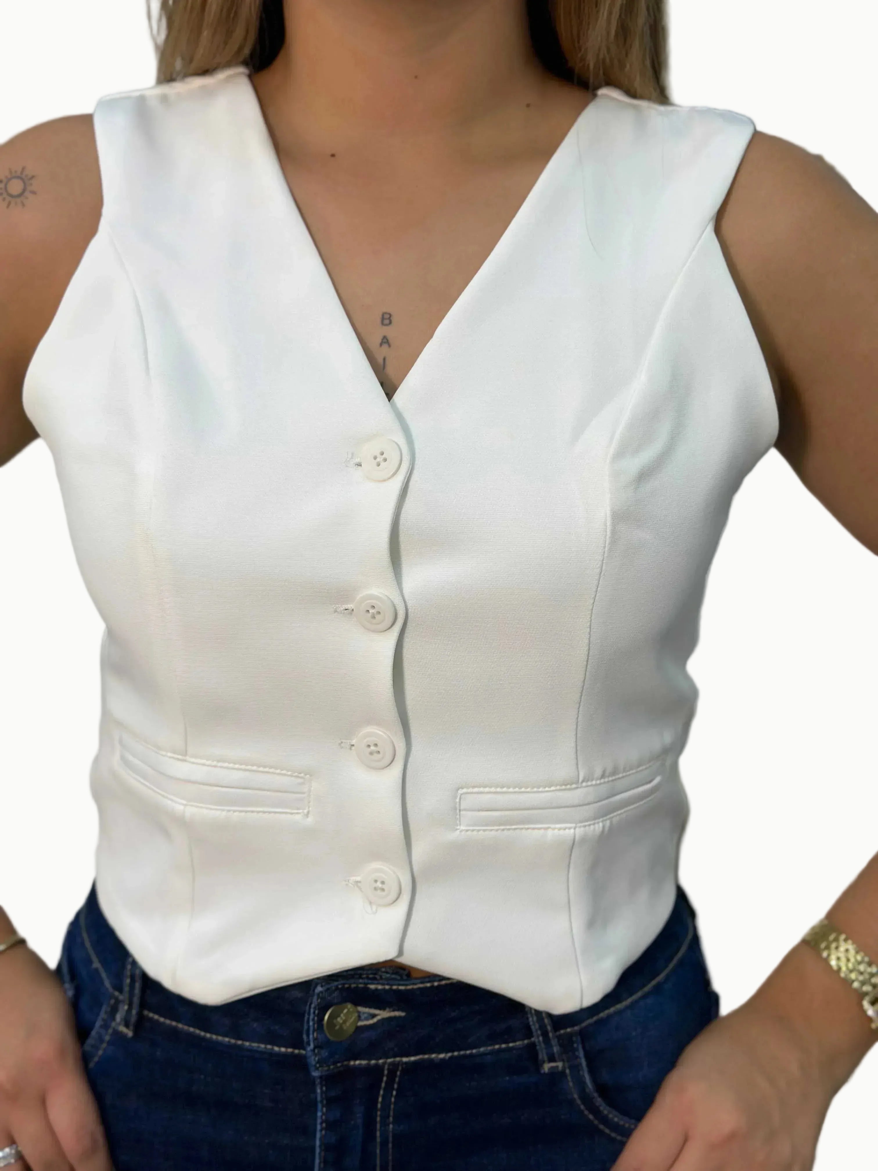 Chaleco botones sisa - Vacchi