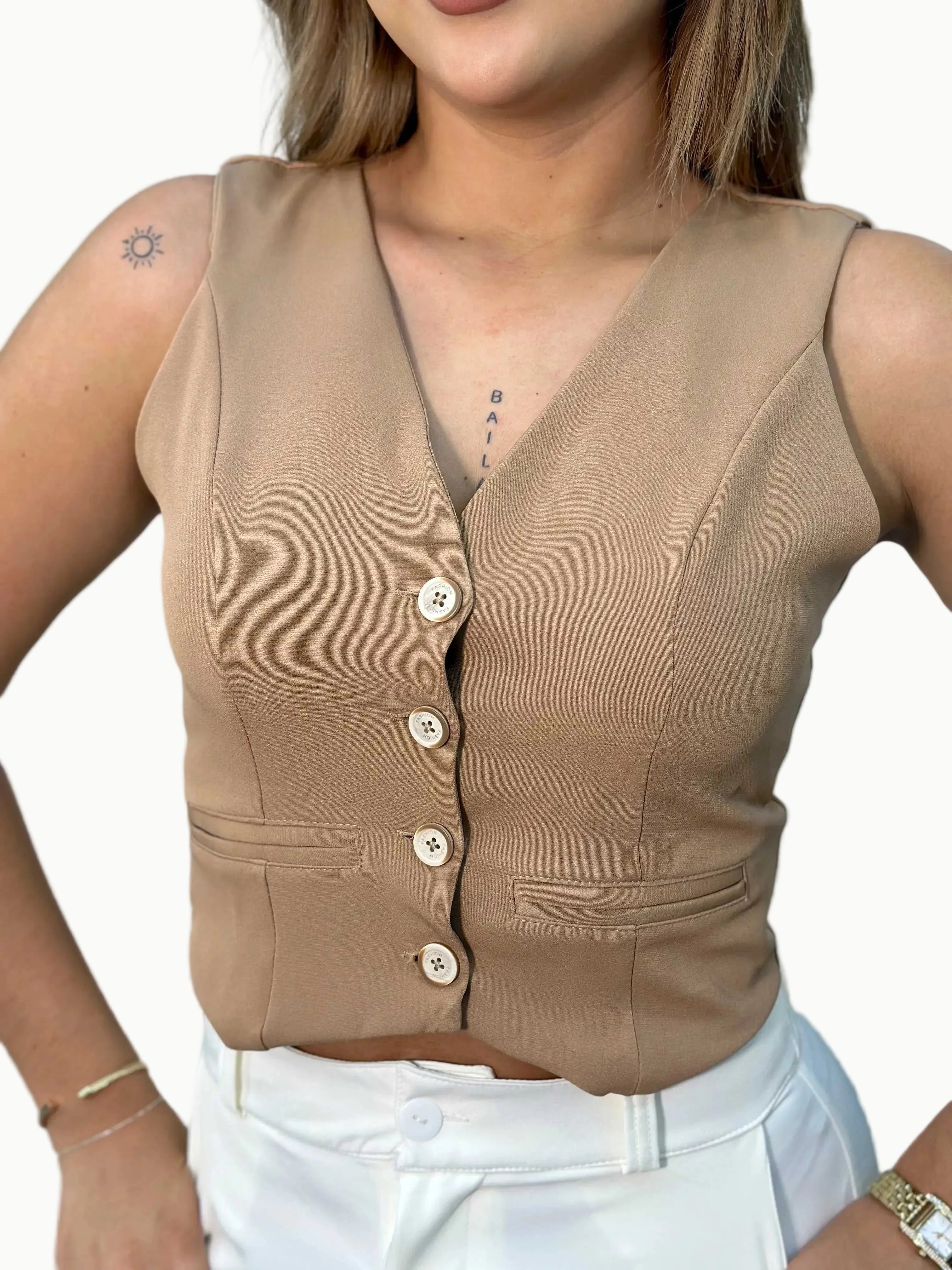 Chaleco botones sisa - Vacchi