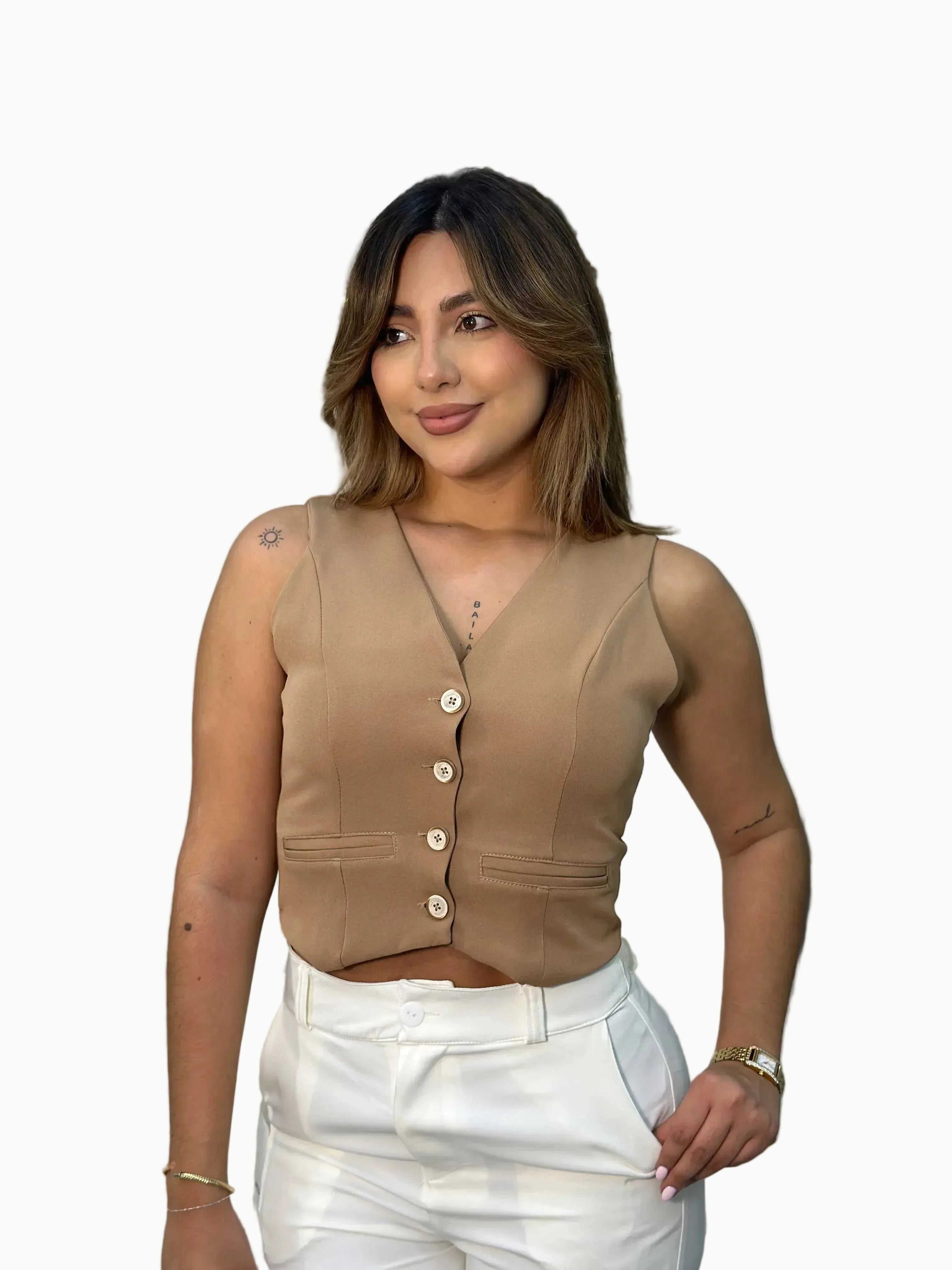 Chaleco botones sisa - Vacchi