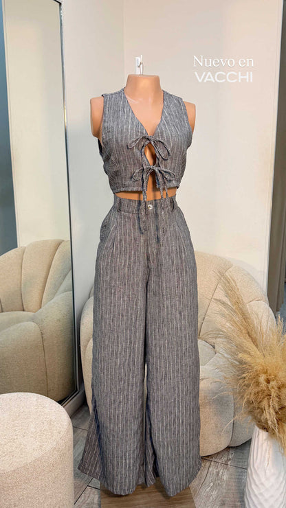 Set sisa moños brillos rayas