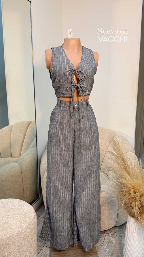 Set sisa moños brillos rayas