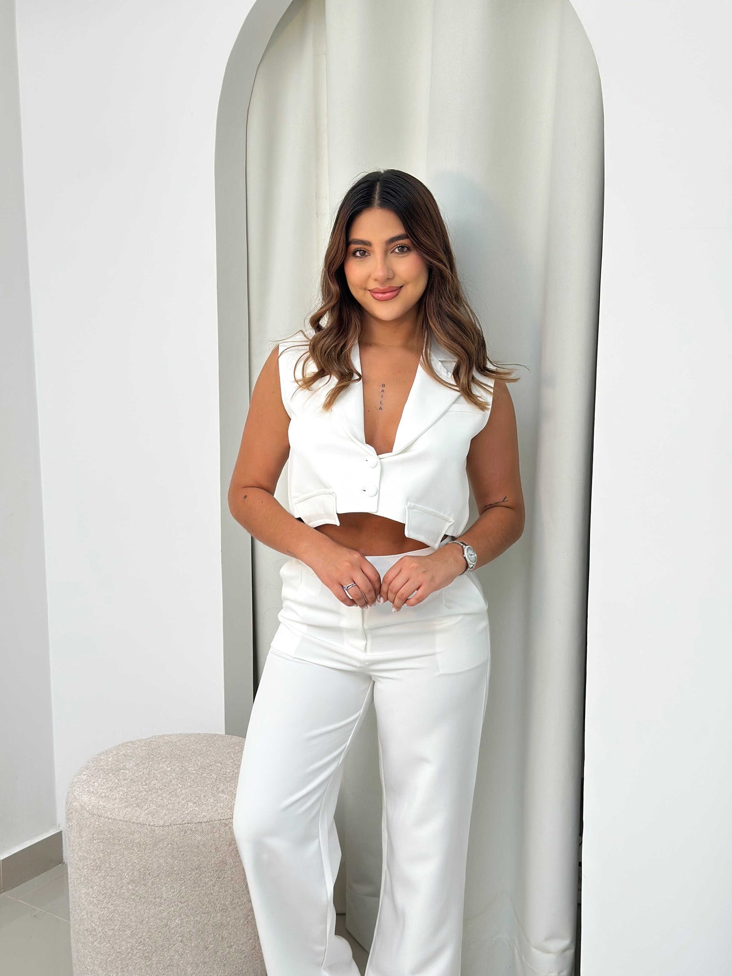 Set Pantalon Chaleco bolsillos